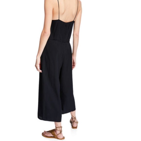 NWT Vince Cami Jumpsuit V-Neck, Cropped, Black - Picture 2 of 2